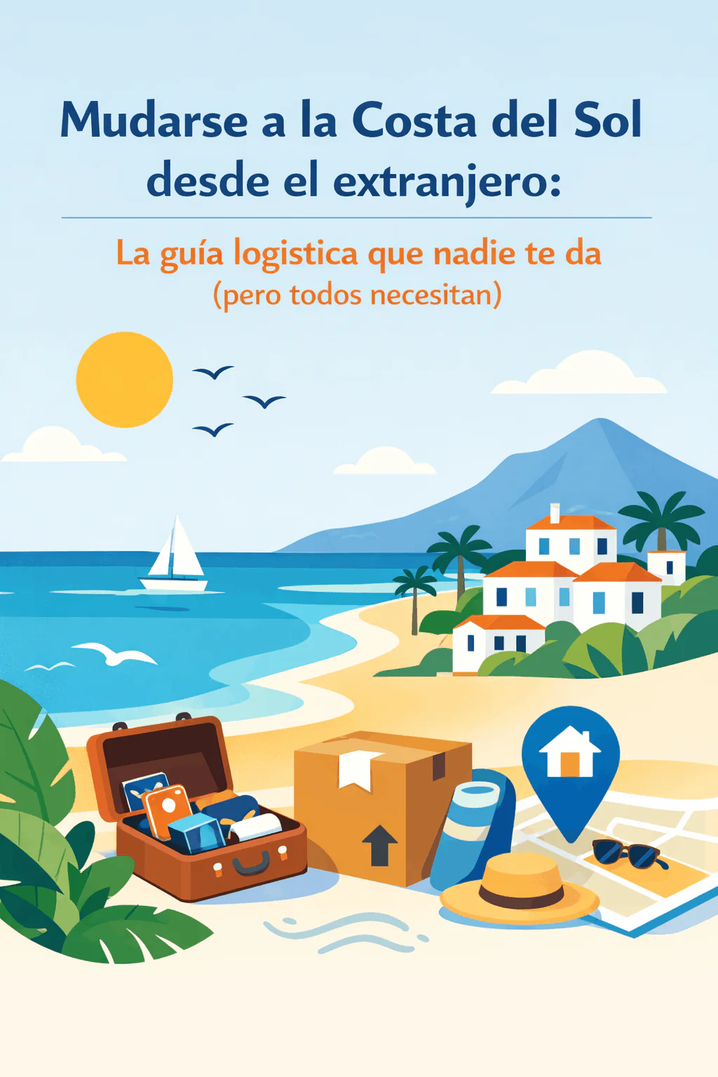 MUDARSE A LA COSTA DEL SOL DESDE EL EXTRANJERO: LA GUÍA LOGÍSTICA QUE NADIE TE DA 3 MUDARSE A LA COSTA DEL SOL DESDE EL EXTRANJERO: MALETAS, CAJAS DE MUDANZA Y EL MAR DE MÁLAGA AL FONDO